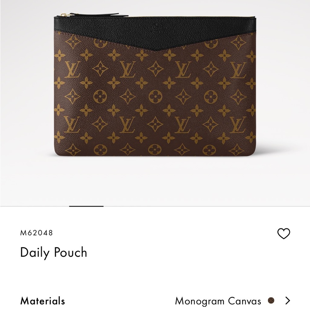 Louis Vuitton Brown and Black Monogram Pouch - Picture 7 of 7